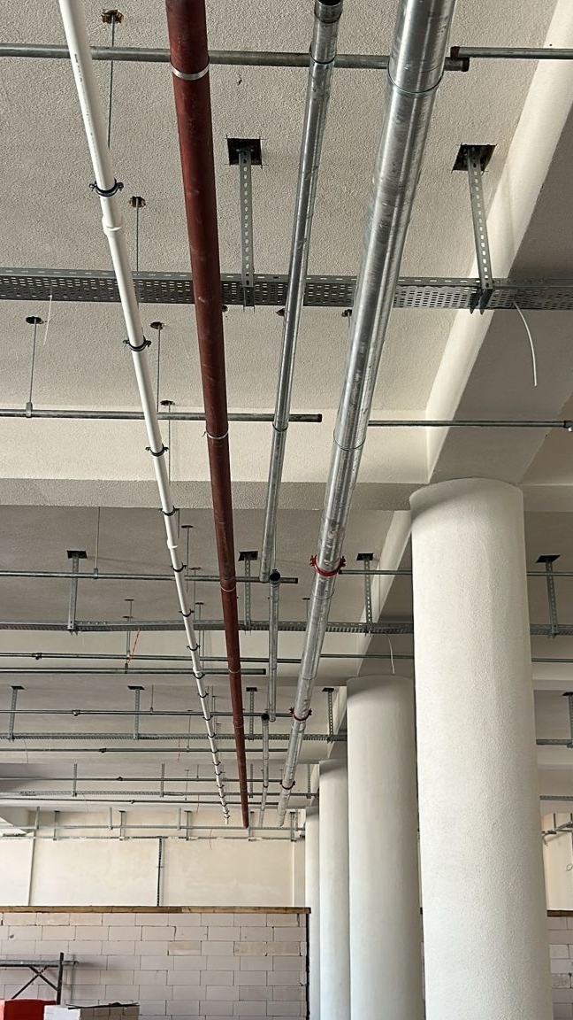 Anteks PVC mekanik oda teknik tesisat montajı