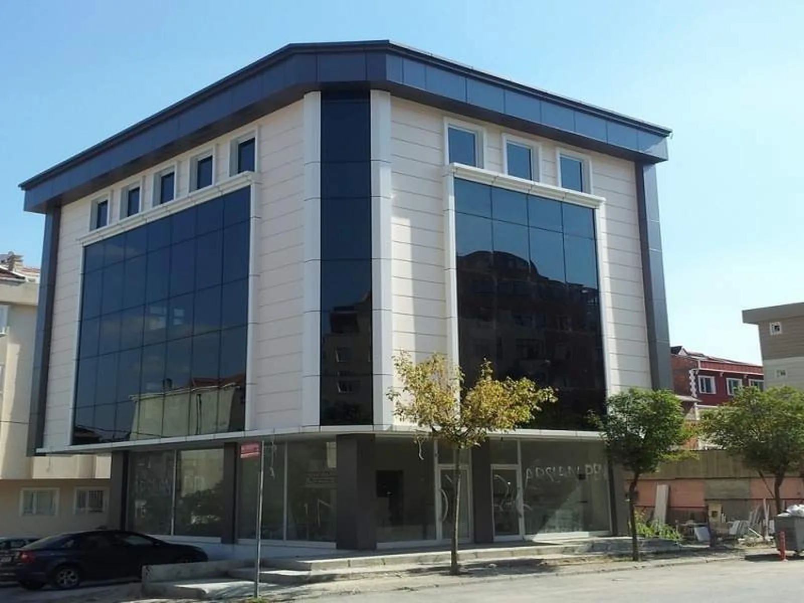 Anteks PVC silikon cephe cam bina uygulaması
